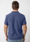 Preview: Poloshirt "Edelweiß Strick" - blaugrau